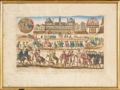 DEUX VUES D'OPTIQUE, réhaussées de gouache...